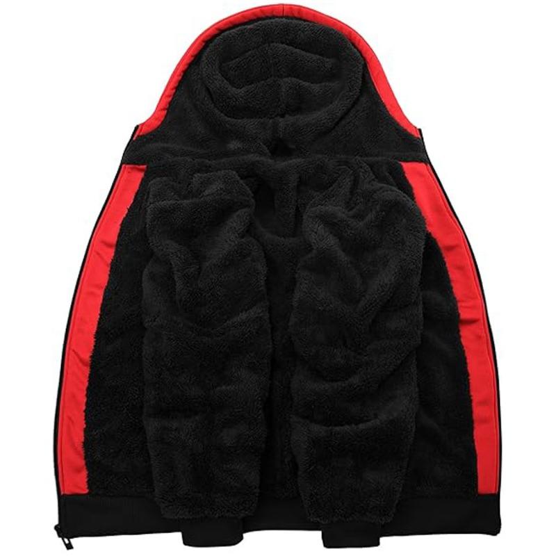 TOP KING GEAR Men's Thick Sherpa Fleece Lined Winter Jacket TKG-SFJ-3