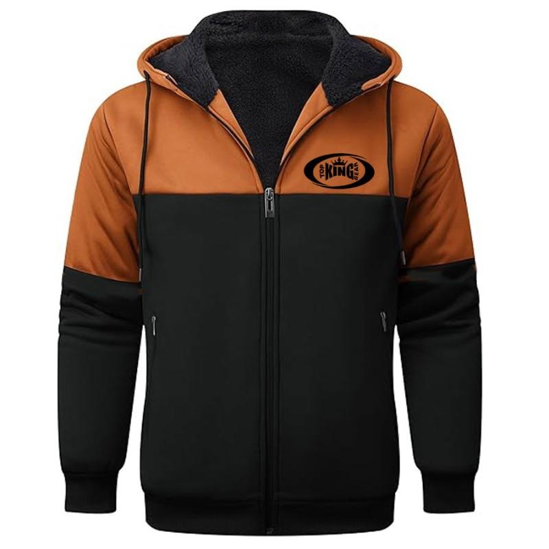 TOP KING GEAR Men's Thick Sherpa Fleece Lined Winter Jacket TKG-SFJ-3