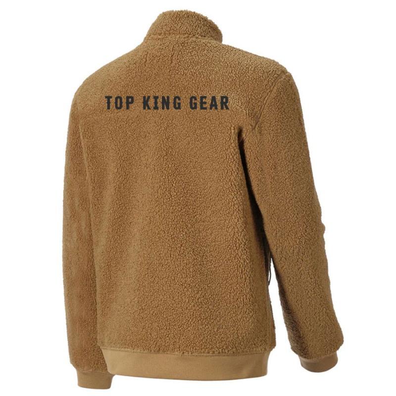 TOP KING GEAR Premium Heavyweight Sherpa Fleece Stand Collar Zip-Up Jacket TKG-SFJ-8