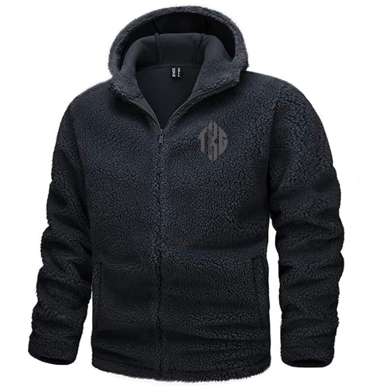 TOP KING GEAR Heavyweight Sherpa Lined Casual Full Zip Hooded Jacket TKG-SFJ-7