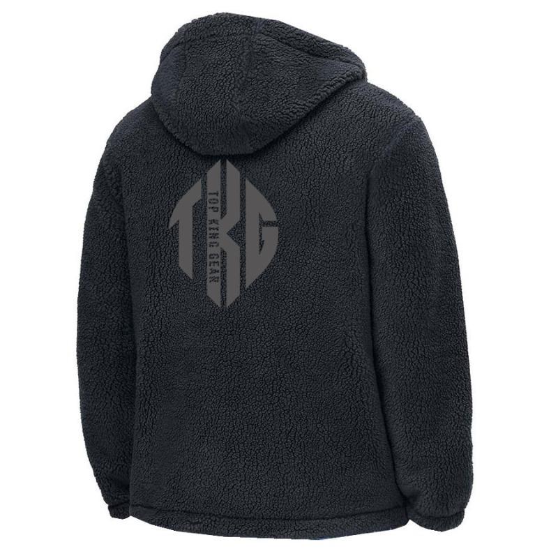 TOP KING GEAR Heavyweight Sherpa Lined Casual Full Zip Hooded Jacket TKG-SFJ-7