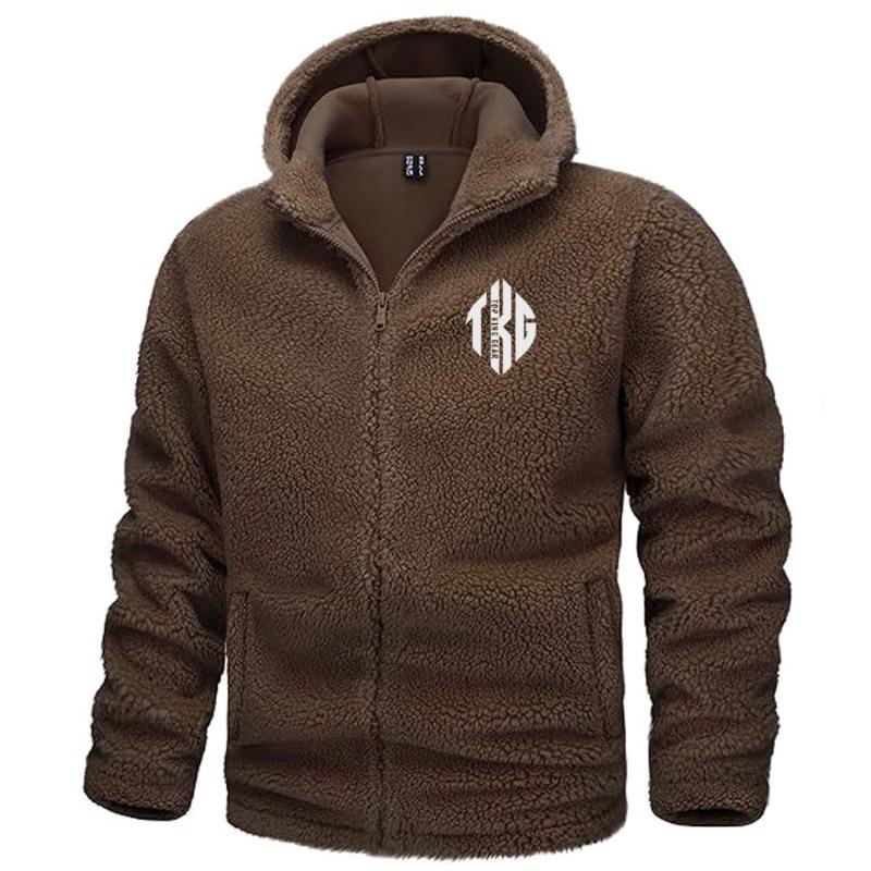 TOP KING GEAR Heavyweight Sherpa Lined Casual Full Zip Hooded Jacket TKG-SFJ-7