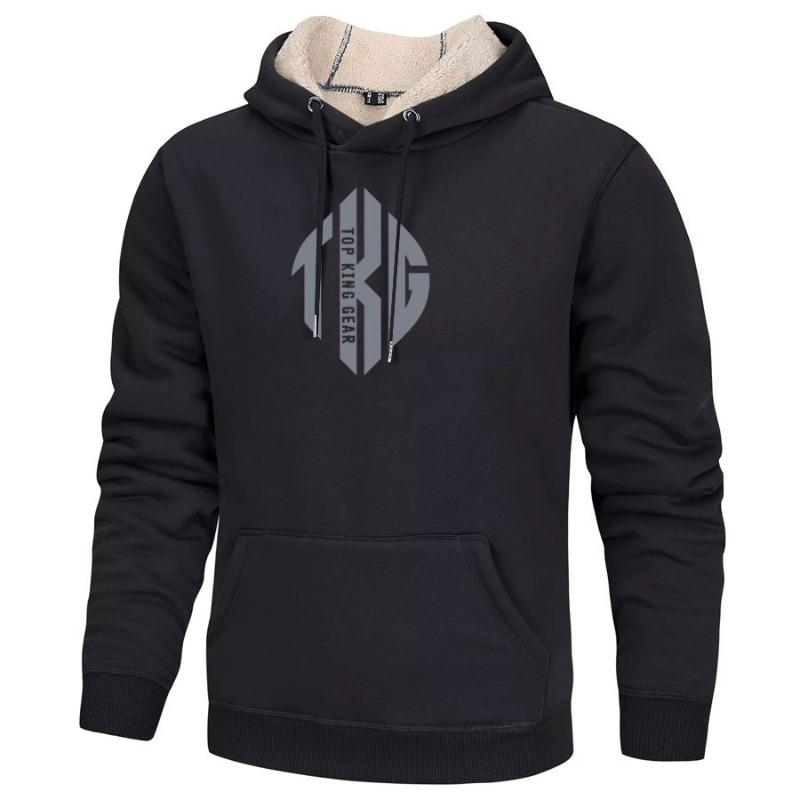 TOP KING GEAR Custom Heavyweight Sherpa Lined Pullover Hooded Jacket