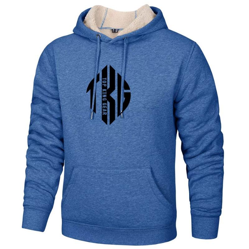 TOP KING GEAR Custom Heavyweight Sherpa Lined Pullover Hooded Jacket