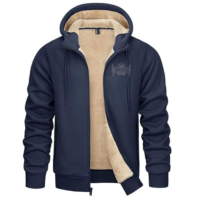 TOP KING GEAR Custom Sherpa Lined Full Zip Hooded Jacket