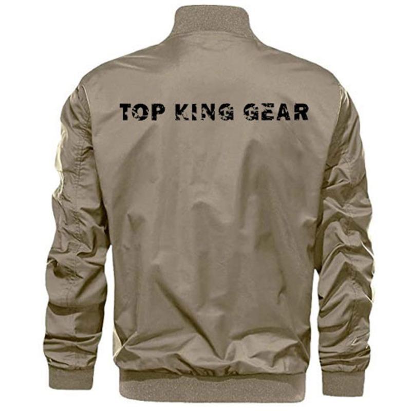 TOP KING GEAR Men's Casual Fashion Bomber Jacket