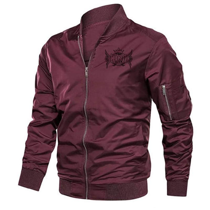 TOP KING GEAR Men's Casual Fashion Bomber Jacket