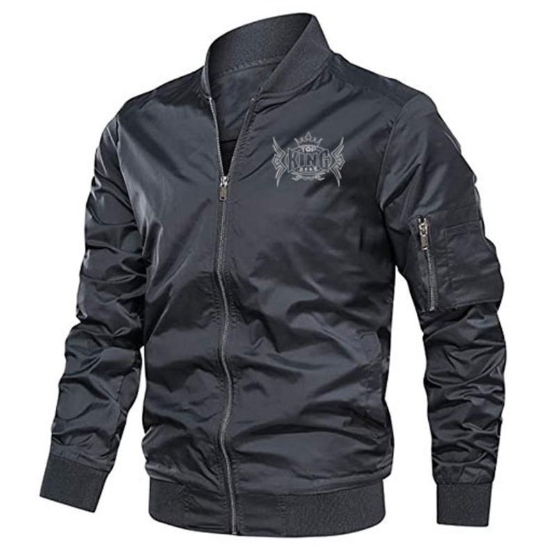 TOP KING GEAR Men's Casual Fashion Bomber Jacket