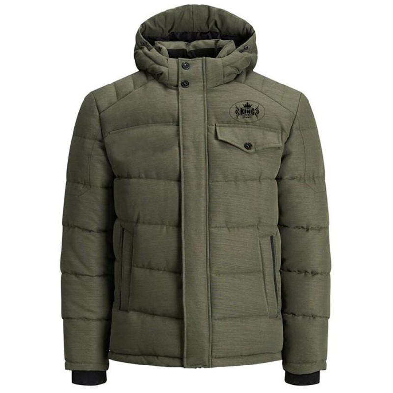 TOP KING GEAR Men's Hooded Quilted Puffer Jacket