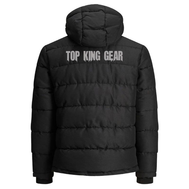TOP KING GEAR Men's Hooded Quilted Puffer Jacket