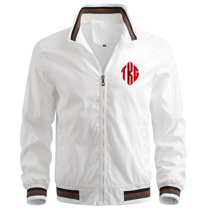 TOP KING GEAR Men's Lightweight Bomber Jacket Zip Up With Pockets