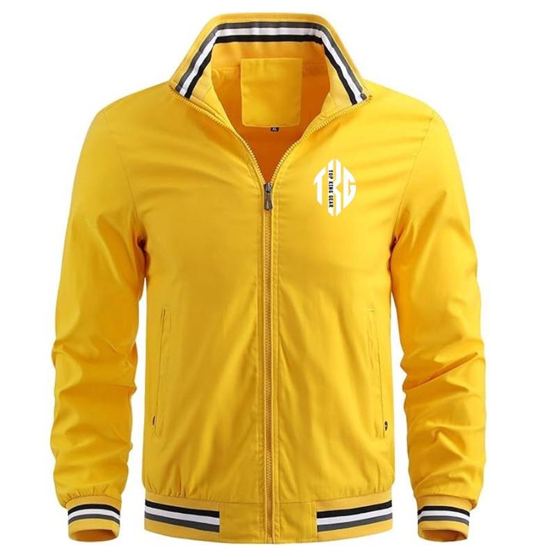 TOP KING GEAR Men's Lightweight Bomber Jacket Zip Up With Pockets