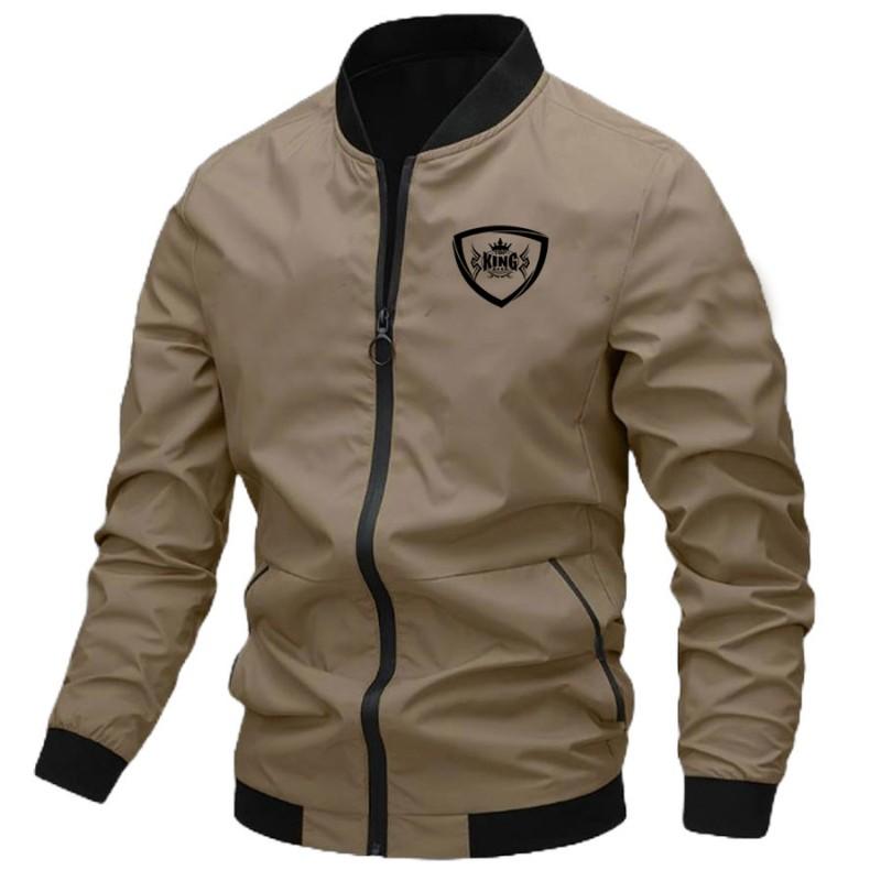 TOP KING GEAR Men's Casual Bomber Jacket
