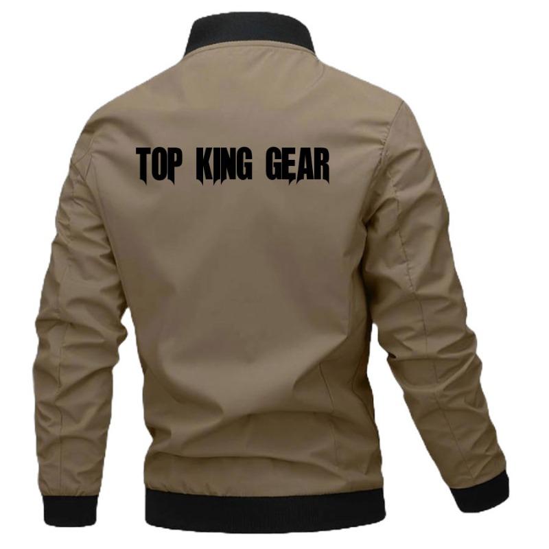 TOP KING GEAR Men's Casual Bomber Jacket