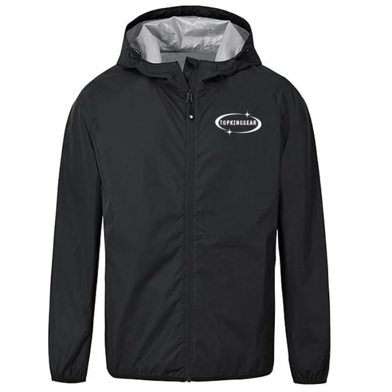 TOP KING GEAR Men's Breathable Waterproof Rain Jacket - TKG-RJ-2