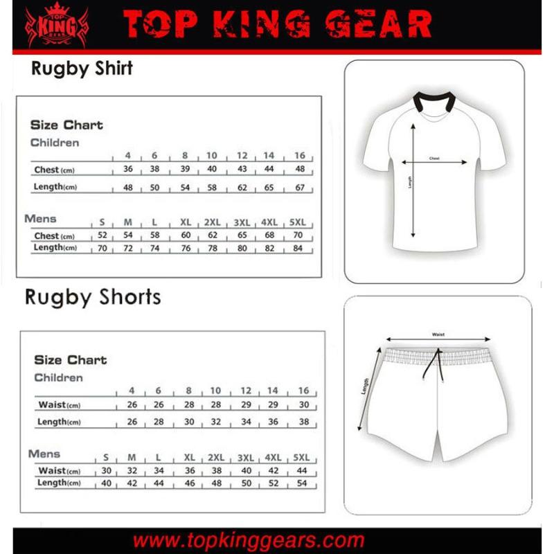 Premium Custom Sublimated Clubs Rugby Uniform - Jersey & Shorts Set | TOP KING GEAR