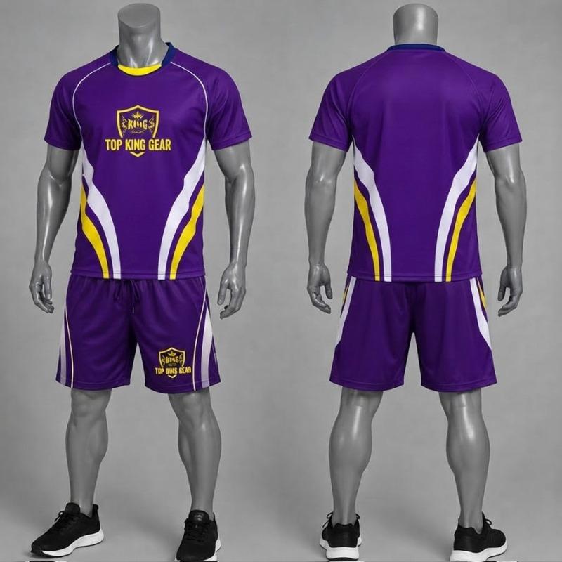 TOP KING GEAR Premium Custom Sublimated Rugby Uniforms - Jersey & Shorts Set