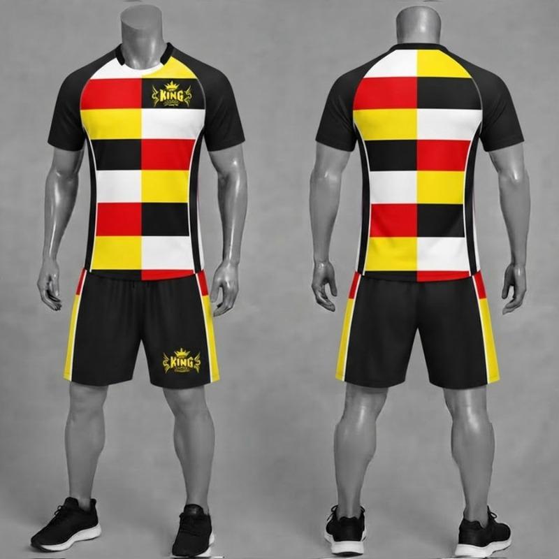 TOP KING GEAR Premium Custom Sublimated Rugby Uniforms - Jersey & Shorts Set - Fully Custom Team Kit