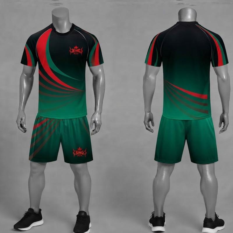 TOP KING GEAR Premium Sublimated Rugby Kit - Team Uniforms Jersey & Shorts Set | TKG-SRU-1545