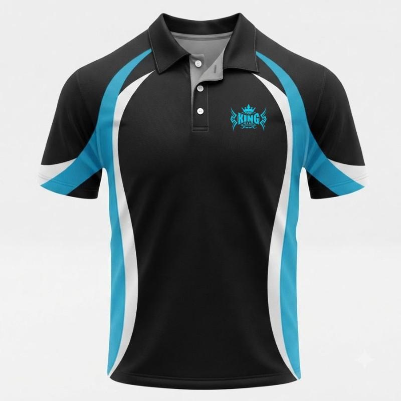Premium Custom Sublimation Polo Jersey - 100% Polyester Moisture-Wicking Athletic Jersey | TOP KING GEAR