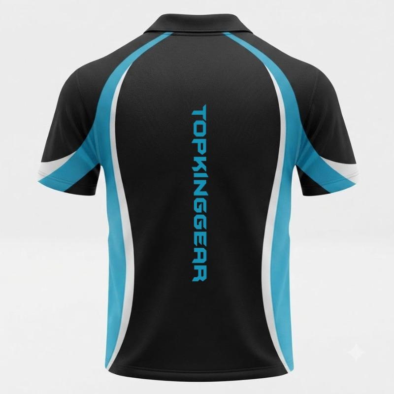 Premium Custom Sublimation Polo Jersey - 100% Polyester Moisture-Wicking Athletic Jersey | TOP KING GEAR