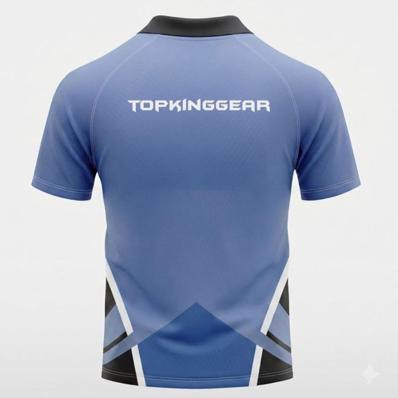 Premium Custom Sublimation Polo Jersey - 100% Polyester Moisture-Wicking Athletic Jersey | TOP KING GEAR
