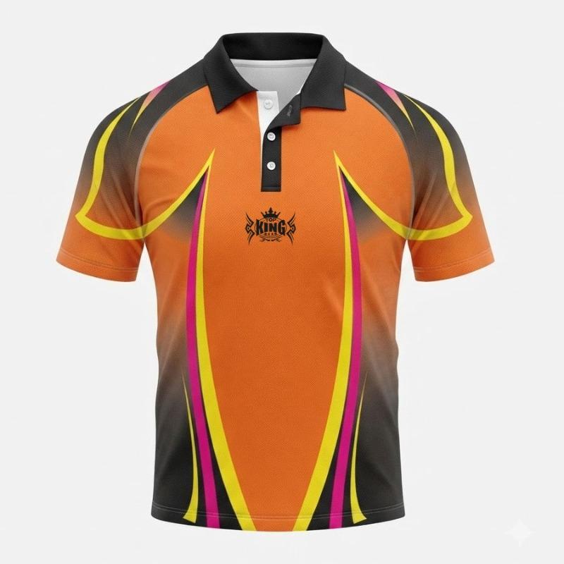 Custom Sublimation Polo Shirt - 100% Polyester Cool-Dry Team Jersey | TOP KING GEAR