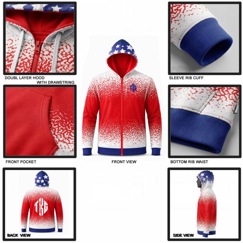 Elite WarmLock Pro Custom Sublimation Sports Hoodie - Heavy Fleece Edition | TOP KING GEAR
