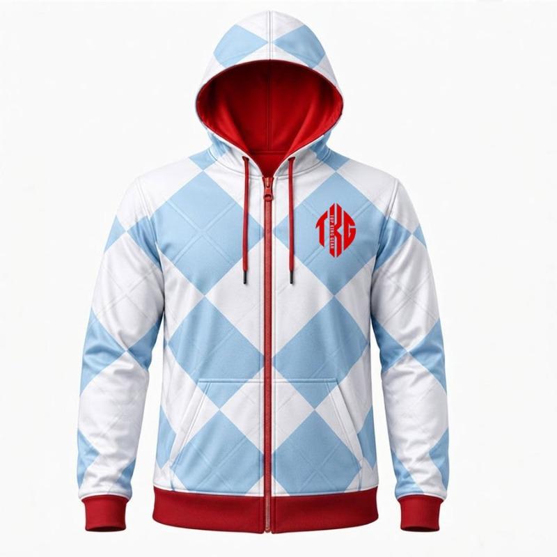 Premium Custom Sublimation Sports Hoodie - 100% Polyester 260/365 GSM Fleece Zip-up Pullover Hoodie | TOP KING GEAR
