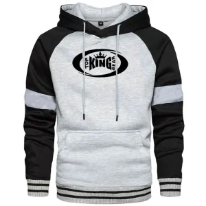 TOPKINGGEAR Men's Contrast Color Raglan Sleeve Hoodie - TKG-HD-4389