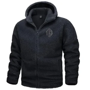TOP KING GEAR Heavyweight Sherpa Lined Casual Full Zip Hooded Jacket TKG-SFJ-7