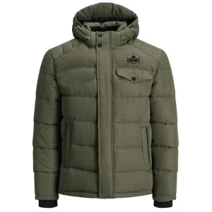 TOP KING GEAR Men's Hooded Quilted Puffer Jacket
