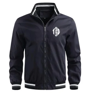 TOP KING GEAR Men's Lightweight Bomber Jacket Zip Up With Pockets