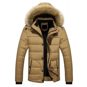 TOP KING GEAR Men's Hooded Nylon Bomber Jacket