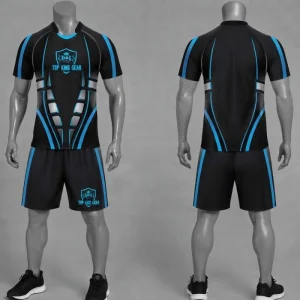 TOP KING GEAR Premium Sublimated Rugby Kit - Team Uniforms Jersey &amp; Shorts Set | TKG-SRU-1545