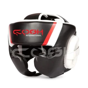 Cosh International Full Face Boxing Headgear With High Grade Synthetic Leather And Ultra Soft Interior Lining