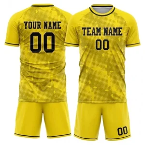 Custom Logo Sublimated Soccer Team Name Number Print Football Club Shirt Soccer Jerseys Shirt and Short Soccer Suit Outdoor Sportswear