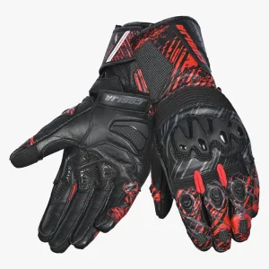 Premium Motorcycle Riding Gloves with Hard Knuckle Protection Anti-Slip Grip for Racing Touring and Street Bikers