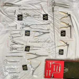Craniotomy Set of 38 pcs with Hudson Brace set Neuro Surgery set with Shunt passer