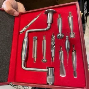 Hudson brace Set Of 10 Pieces ( 3 Burr , 3 Drill , 2 Perforator, 1 Extension )