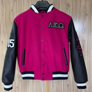 Premium Wool Leather Varsity Jacket for Men Classic Baseball Bomber Style
