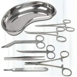Surgical dressing instruments set with tary