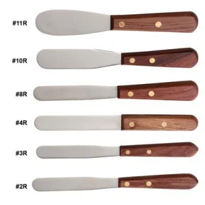 Lab Spatula Wood Handle Made of Stainless steel