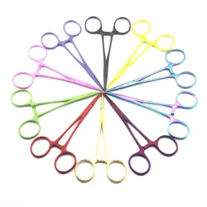 Hemostat Mosquito Forceps 12.5 cm Stainless Steel Color Coating