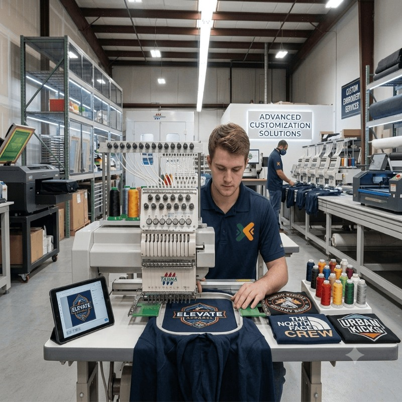 Custom Embroidery Services for Apparel & Clothing Brands