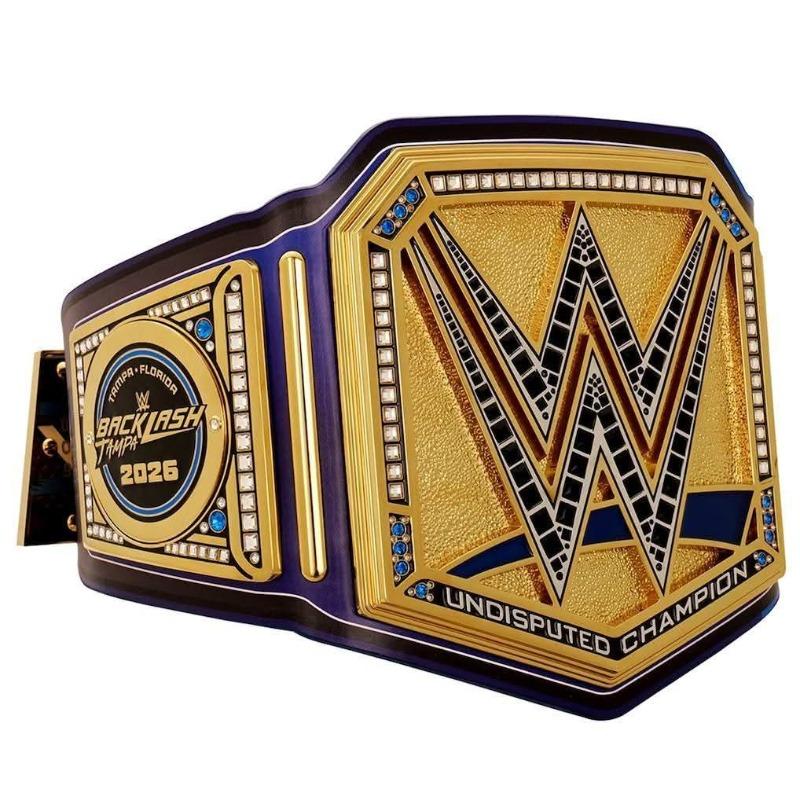 Wrestling Championship Belt with original leather strap