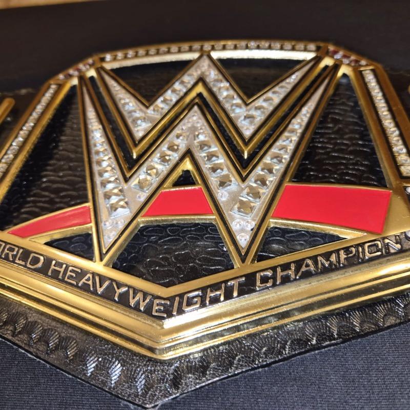 Wrestling Championship Belt with original leather strap