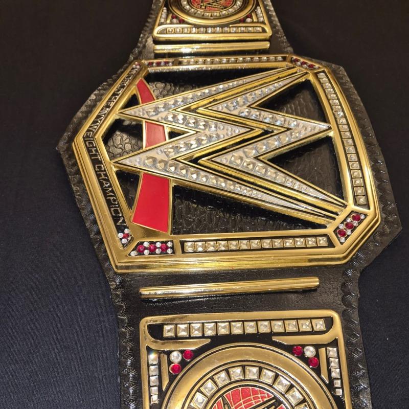 Wrestling Championship Belt with original leather strap