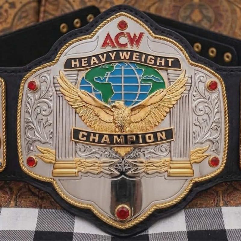Championship Belt for Wrestlers with leather strap