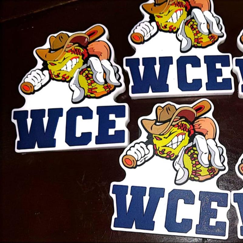 Baseball & Football Helmet Bumpers 3D PVC Adhesive Patches